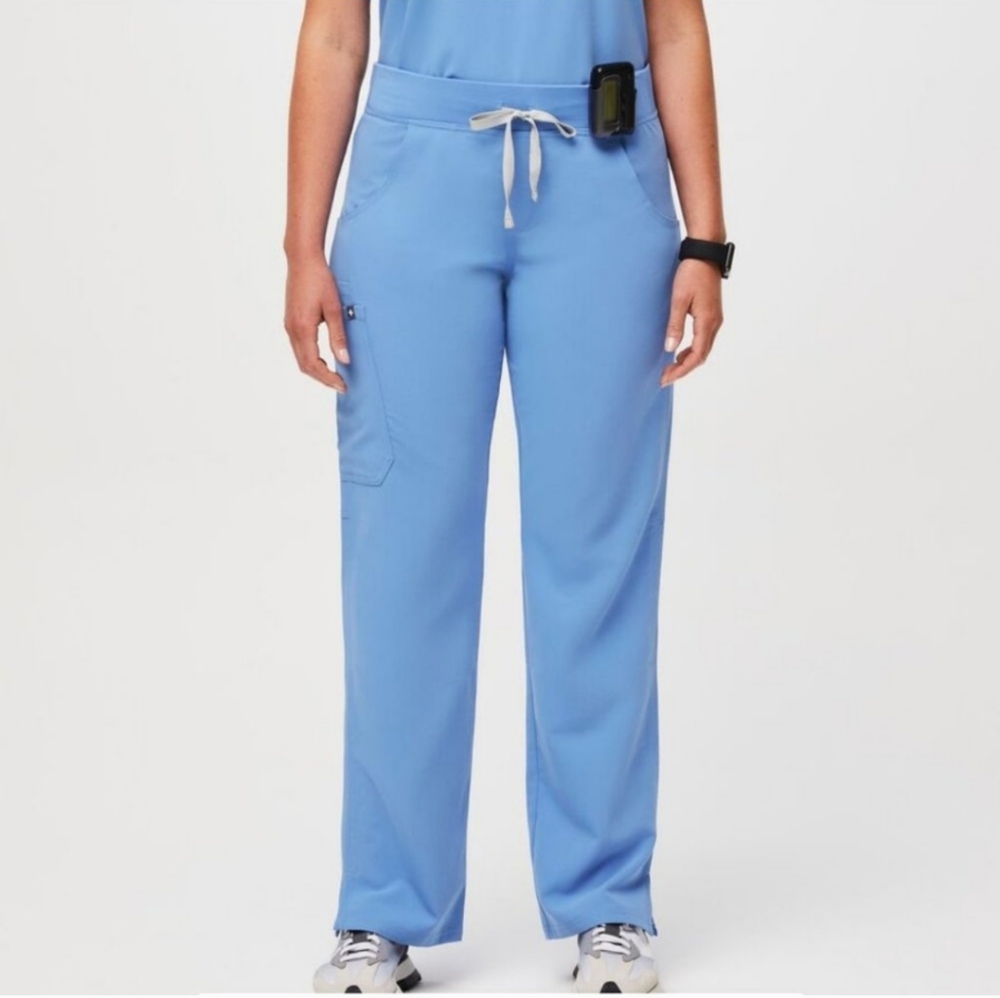 Figs Kade Cargo Ceil Blue Scrub Pants Gem